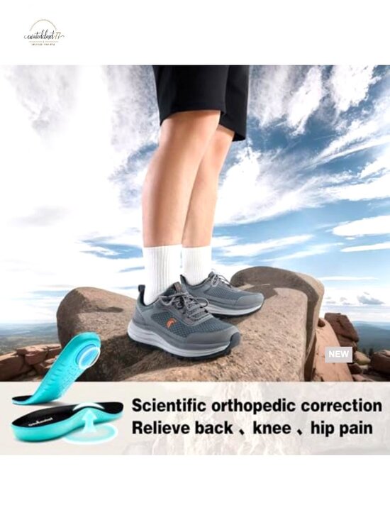 Men\'s Orthopedic Trail Running Shoes Arch Support Plantar Fasciitis Hiking main image 5